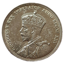 KANADA: 1 Dollar 1935, Pelzhändler und Indianer, vzgl. - prägefrisch.