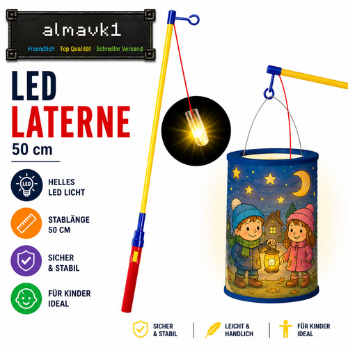 Led laternenstab - 50, –