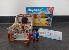 Playmobil 5107  Knabstrupper mit Pferdebox 1 - KOMPLETT - mit OVP & Anleitung