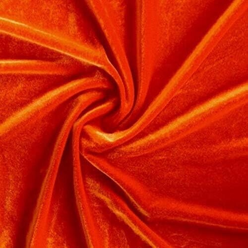 Orange tunika stoff samt - orange,
