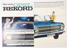 Vintage Prospekt Opel Rekord