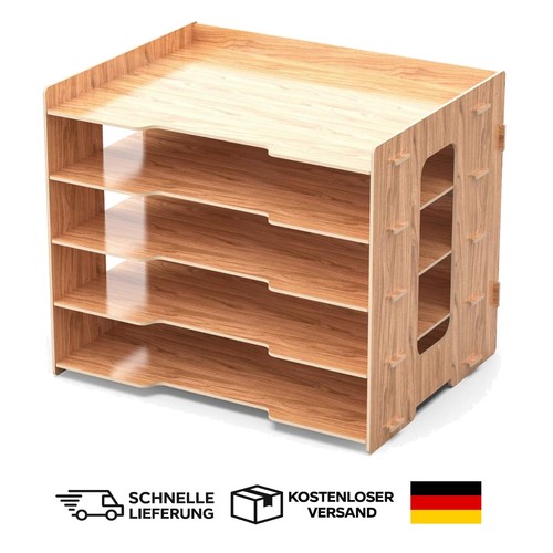 Papierablage holz stapelbar - papierablage,