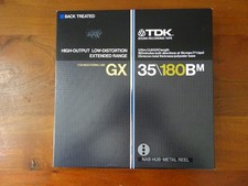 NEUE TDK GX 35/180BM 26,5 cm ALU Tonband ALU SPULE NOS RECORDING TAPE NEW NAB