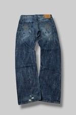 Vintage Dressing Baggy Jeans Crazy Details With Backprint