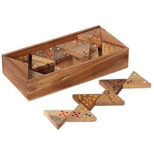 Bartl Tri Domino aus Holz Legespiel Gesellschaftsspiel
