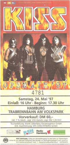 Kiss concert 1997 hamburg - in,