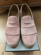 Henry Stevens rahmengenähter Damen Leder Loafer in Rosé, Größe 39