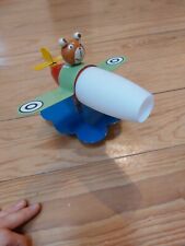 Lampe Leuchte Bär Flugzeug 9W E14 Fassung Blau Grün Rot Gelb