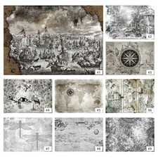 Fototapete VINTAGE Tapete Vlies Retro Altes Papier Shabby Chic Wohnzimmer Loft