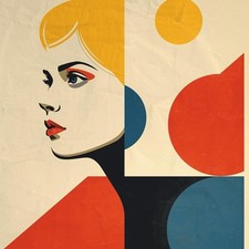 Frau bauhaus stijl - bauhaus,