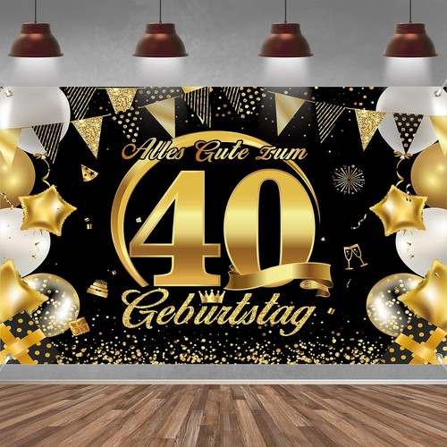 Schwarz gold geburtstag - gold,