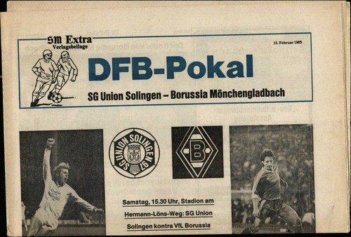 Dfb pokal sg union - 84/85,