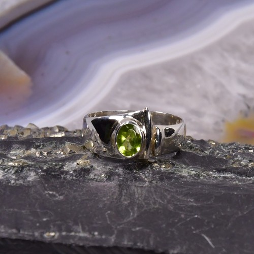 Peridot ring 925er silber - ring,,