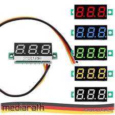 LED Voltmeter Spannung Digital Anzeige 0.28 Zoll 0V-100V - diverse Farben - NEU