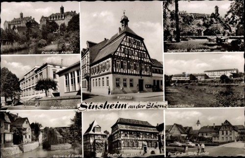 Sinsheim der elsenz - ak,