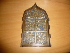 Antike Gedenktafel Messing