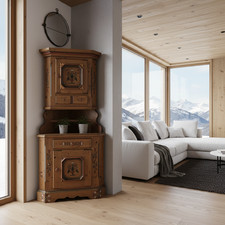 Voglauer Anno 1700 braun Eckschrank Schrank Eck Ecke Landhaus Bauernschrank