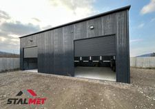 Blechgarage 9x7x4m Blechhalle