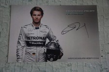 ORIGINAL Autogramm von Nico Rosberg. pers. gesammelt. 100% ECHT. MERCEDES WM