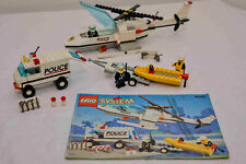 Lego System Set 6545 City Police Truck Boot Hubschrauber komplett + Anleitung