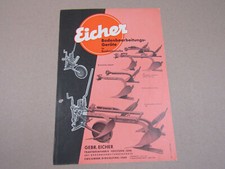 Prospekt Eicher Bodenbearbeitungsgeräte in Baukastenreihe Grubber Eggen Pflüge