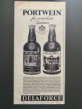 Delaforce Portwein Portugal Original 1965 Vintage Advert Werbung Reklame