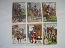 Liebig Sammelbilder (A474)Soldaten verschiedener Zeiten, Bilder haben Alters un