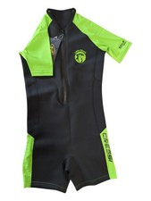 Cressi Kinder Neoprenanzug, Little Shark Jr Shorty 2mm, Kurzarm, 11/12 Jahre