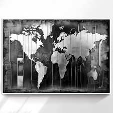 Leinwand Bilder Weltkarte