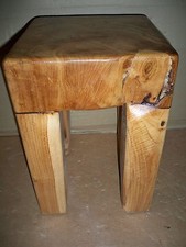 Beistelltisch  Hocker Shisham-Massivholz UNIKAT   Gutmann Factory " D "