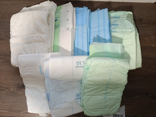 Plastic backed diapers - , box