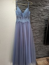 Abendkleid Ballkleid Hellblau von MASCARA LONDON Größe 32
