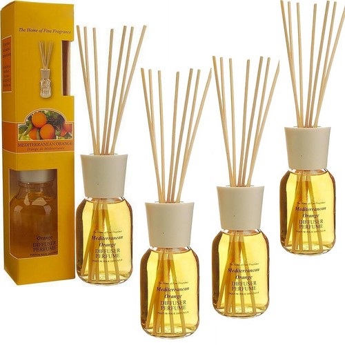 4er set diffuser - orange, mit