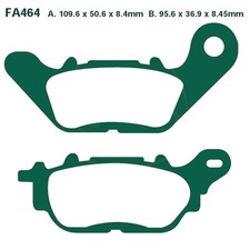 Bremsbeläge Hinterrad für