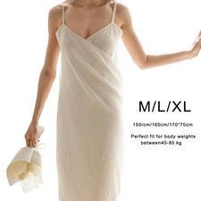 Damen Badetuch, Bademantel mit