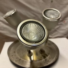 Deckenlampe Fluter Silber Farben Edelstahl Retro Ikea Industrie 3 Spots Lampe