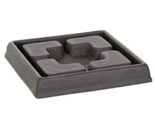 Telcom Vasar Pflanzentopf Untersetzer eckig 29cm Anthrazit