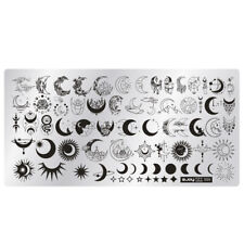 Mond Stamping Schablone SPV-366 Fantasie Sterne  Stempel Platte Nailart
