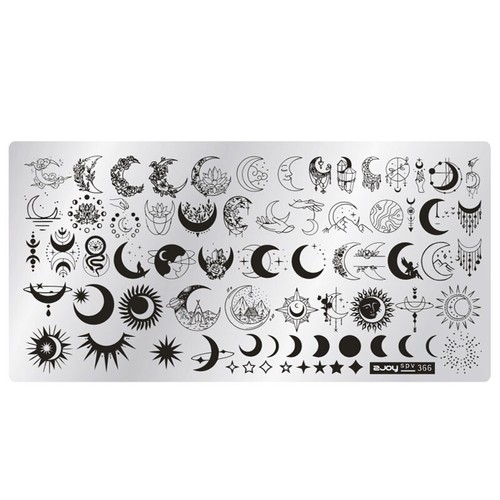Mond stamping schablone - stamping,