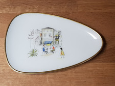 Hutschenreuther kleine Schale Dreiecksform 50er Jahre ca. 14,5cm