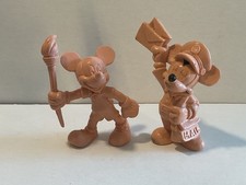 Disney Bully Micky Maus 2 x Figur Comicfigur Rohling Briefträger/mit Fackel 90er