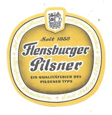 altes Bieretikett Flensburger