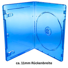 1-100 Blu-ray Hüllen Box 7mm 11mm 14mm für 1 / 2 / 3 / 4 / 6 BD / CD / DVD blau