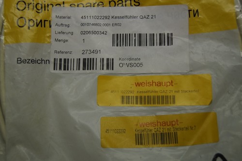Weishaupt kesselfühler qaz - weishaupt,