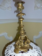 antiker Kerzenleuchter Frankreich Fabelwesen Greif Drache Bronze