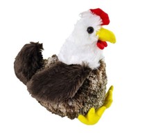 Plüschtier Huhn , flauschig , Kuscheltier, Stofftier,  Bauernhof  23 cm, sitzend