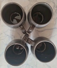 SPRINGLANE Tasse 4er-Set - Geschirr Misty Cliff Grau Steingut Tafelservice