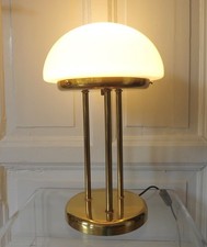 Große Pilz Messing Opal Glas