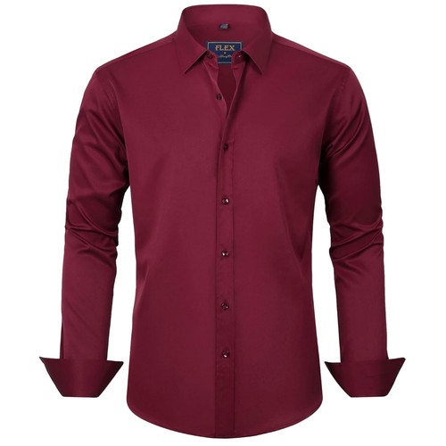 Herren hemd langarm unifarben - langarm,
