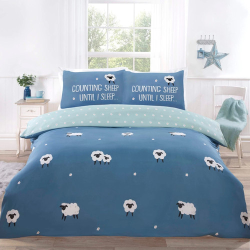 King size bettbezug - bettbezug, blau